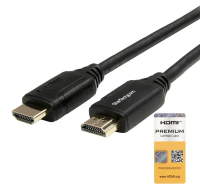 Produktbild von StarTech.com HDMI 2.0 Kabel 2m – 4K 60Hz HDR10, Slim, Ethernet