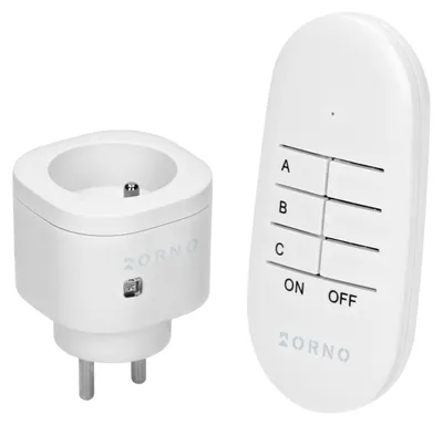 Zdjęcie produktu dla Zestaw bezprzewodowych mini gniazd sterowanych pilotem 1+1