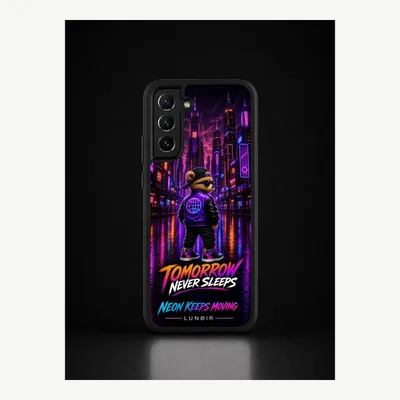 Productafbeelding van Samsung S22 hoesje, telefoonhoesje, beschermhoesje, case met nachtlevenmotief – LUNØIR ©