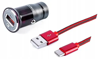 Produktbild von DBautomotive G6F06 KFZ-Ladegerät USB + USB-C Kabel 12/24V