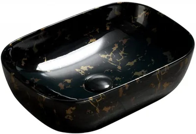 Immagine prodotto di Lavabo MEXEN RITA in marmo nero/oro 45 cm