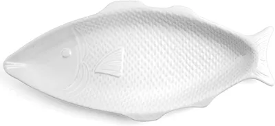 Produktbild von HOME 2569300 Keramik Fischteller 49x22x3 Tischdeko