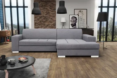 Produktbild von Ecksofa Eckcouch L-Form Sofa Schlafsofa LUBERO sawana 05 rechts mit Schlaffunktion und Bettkasten