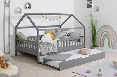 Produktbild von Kinderbett Hausbett Kay inkl. Zubehör