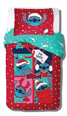 Produktbild von Disney Lilo und Stitch For Santa Weihnachtsbettwäsche 140×200 cm, 70×90 cm