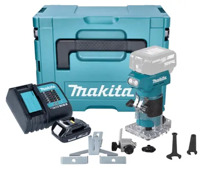 Image de Makita DRT 52 SY1J Affleureuse sans fil 18 V 6 mm Brushless + 1x batterie 1,5 Ah + chargeur + Makpac