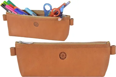 Produktbild von Sonnenleder Stiftemäppchen Stifteetui Federtasche Schlamper Leder BERIT natur 801-112-01