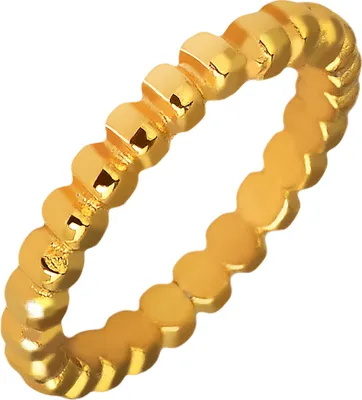 Produktbild von Akzent Damenring aus Edelstahl, goldfarben