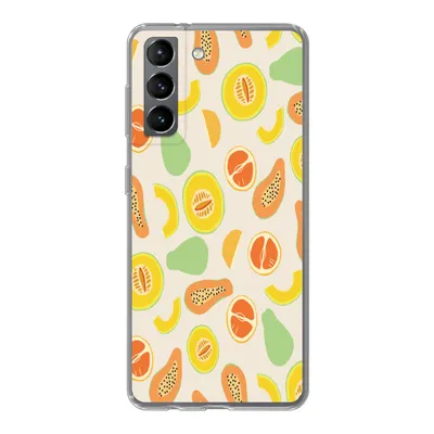 Produktbild von MuchoWow® Handyhülle Schutzhülle Hülle für Samsung Galaxy S21 Obst - Muster - Melone Silikon Softcase Handy Hülle - Softcase