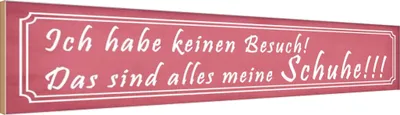 Produktbild von vianmo Holzschild 10x46 cm das sind alles meine Schuhe Spruch Zitat