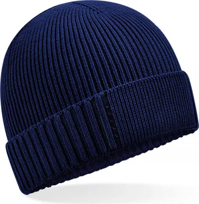 Image de Beechfield B438N | Bonnet en coton organique Engineered Patch - Couleur : Oxford Navy - Taille : One Size