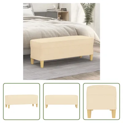 Immagine prodotto di Panca The Living Store crema 100x35x41 cm tessuto