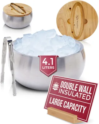 Image de Seau isotherme pour glaçons, 4,1 litres, avec couvercle et anse