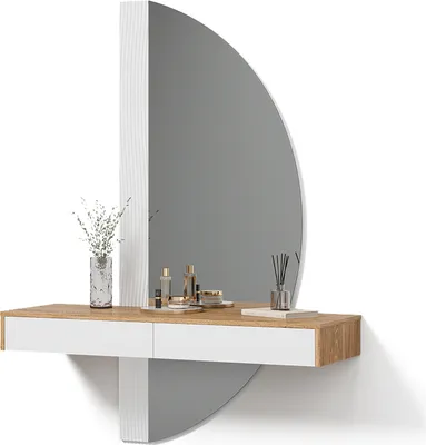 Produktbild von Schminktisch Livinity Ascona Weiß 120 cm mit LED Beleuchtung, Model 52408