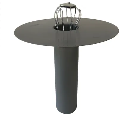 A roof drain with a leaf catcher.