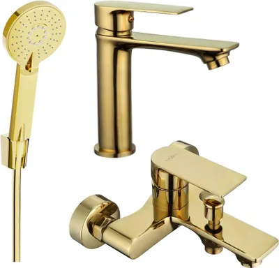 Immagine prodotto di Mexen Royo R40 set vasca da bagno, dorato - 72203R40-50