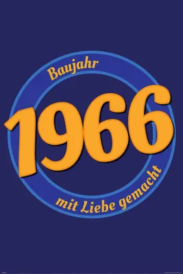 Produktbild von Geburtstagsposter - Poster - 1966 - Mit Liebe + Ü-Poster