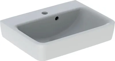 Zdjęcie produktu dla Geberit umywalka RENOVA PLAN 500x380mm z otworem na baterię z przelewem biała 501628001