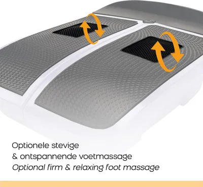 Image de Appareil de massage vibrant pour les jambes avec acupression - Noir