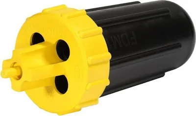 Produktbild von Dosenmuffe IP68 schwarz-gelb inkl. Zubehör (5 Stück)