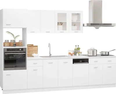 Produktbild von 7-tlg. Küchenzeile Lyon Weiß Holzwerkstoff
