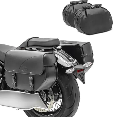 Immagine prodotto di Borse da sella con copertura Chopper # Kentucky 30l nero