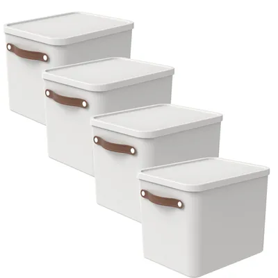 Produktbild von Aufbewahrungsbox 27L Maloja - Kunststoffbox mit Deckel - Stapelbox 40,0 x 29,0 x 29,5 cm - Plastikbox Ordnungsbox Allzweckkiste