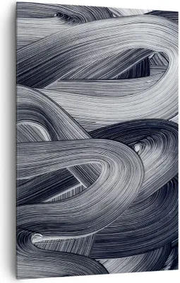 Produktbild von Bild auf Leinwand - Leinwandbild - Einteilig - Farbe Pinsel Schwarz - 80x120cm - Wand Bild - Wanddeko - Wandbilder - Leinwanddruck - Wanddekoration - Leinwand bilder - Wandbild - PA80x120-5024