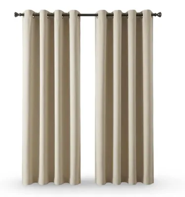 Immagine prodotto di Tende oscuranti termoisolanti, set da 2 pezzi, 135x240 cm, beige