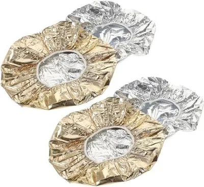 Produktbild von 4 wiederverwendbare Wärmekappen aus Aluminiumfolie mit Wärmedämmung und einfacher Reinigung für Friseursalons und die Haarpflege