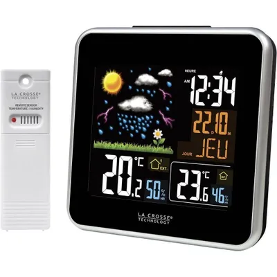 Image de Station météo avec écran LCD couleur La Crosse Technology WS6821-A-BLA