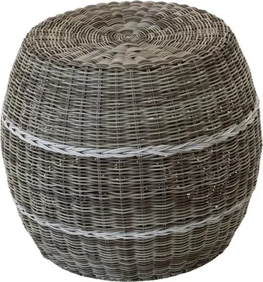 Obrázek produktu pro Puf - Ø46x40 cm - proutí - béžový