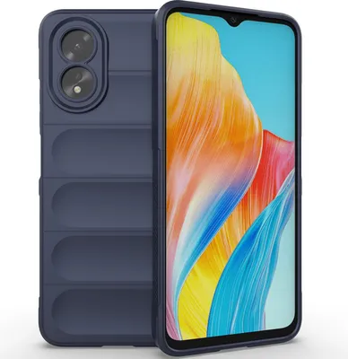 Produktbild von Handyhülle für Oppo A38 / A18 Weich TPU Silikon Stossfest Anti-rutsch Hülle Dunkelblau