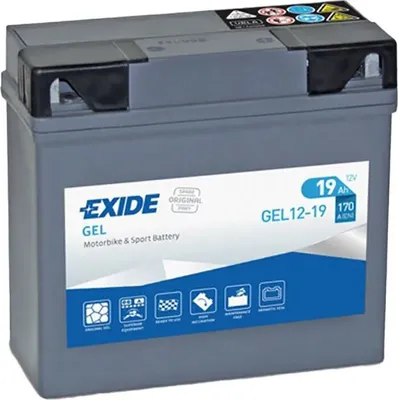Obrázok produktu pre Exide gélová motocyklová batéria 12 V 19 Ah
