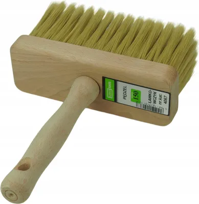 Produktbild von Pinsel 15 cm mit Holzgriff und Mischborsten, kein Borstenverlust, für große Flächen und Klebstoff