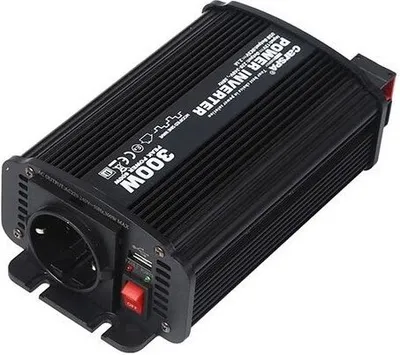 Obrázok produktu pre Napäťový menič Carspa CAR300U-12 12V/230V+USB 300W, modifikovaná sínus