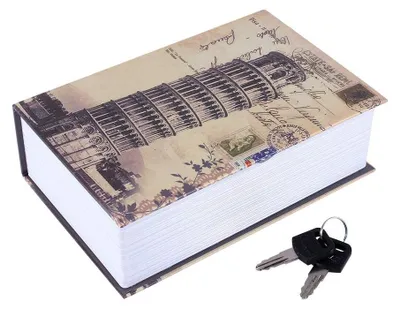 Produktbild von Büchersafe mit Zahlenschloss und Schlüsseln