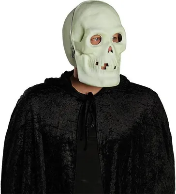 Produktbild von glow in the dark skeleton mask onesize