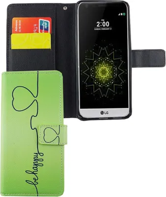 Produktbild von Handyhülle Tasche für Handy LG G6 Be Happy Grün