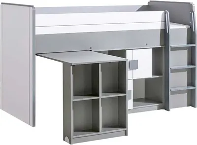 Image de Lit D'enfant Lit Superposé + Bureau Et Armoire Lit Chambre D'enfant Nouveau