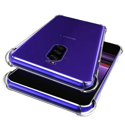Immagine prodotto di Sony Xperia 1 Custodia, paraurti trasparente in TPU morbido, custodia protettiva antiurto per Sony Xperia 1
