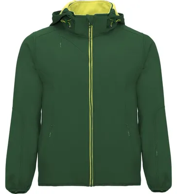 Immagine prodotto di Roly - Giacca softshell da uomo "Siberia" LT5333 (XXL) (verde bottiglia/lime brillante)