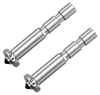 2er-Pack 0,4-mm-Düsen aus gehärtetem Stahl für Kobra 3 Max