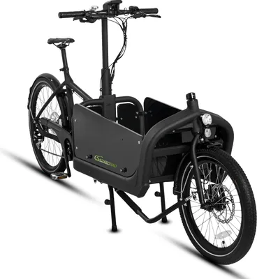 Produktbild von SachsenRAD E-Lastenrad T10 Caribou, Flexible Transportbox mit Versteckter,Abschließbarer Box mit LCD Display und StVZO-Zugelassung für Kindertransport