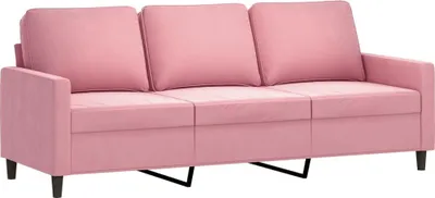 Obrázek produktu pro vidaXL Pohovka pro 3 osoby růžová 180 cm Velvet