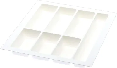 Produktbild von Agoform Besteckeinsatz Classico kürzbar 490x440x50,5mm, Kunststoff weiß