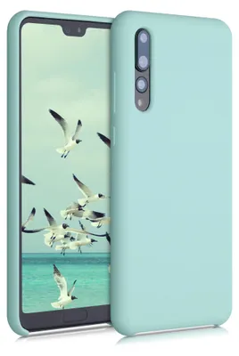 Produktbild von kwmobile Handyhülle für Huawei P20 Pro Hülle - Case Silikon - Kabelloses Laden - Schutzhülle Cover in Mintgrün