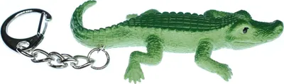 Produktbild von Krokodil Schlüsselanhänger Miniblings Anhänger Schlüsselring Kroko Zoo Gummi