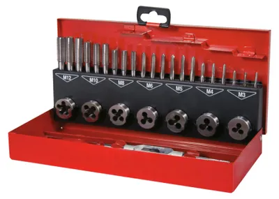 Produktbild von RUKO Gewindeschneidwerkzeugsatz 245010 M3/M4/M5/M6/M8/M10 M12mm M3/M4/M5/M6/M8/M10 M12mm 1,6kg