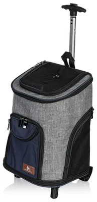 Produktbild von Knuffelwuff Hunderucksack Tajumulco Trolley faltbar 2 in 1 mit Rollen und Griff 33x30x50cm